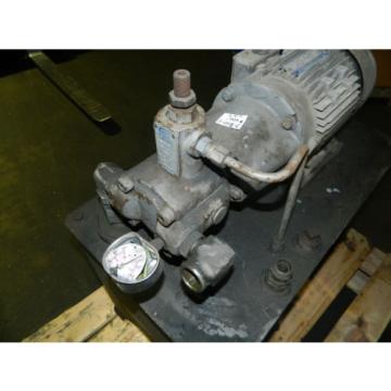 2 HP AC Motor w/ Continental Hydraulic and Tank, PVR66B0BRF01F, Used Pump