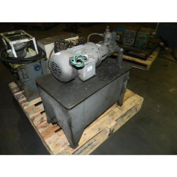 2 HP AC Motor w/ Continental Hydraulic and Tank, PVR66B0BRF01F, Used Pump