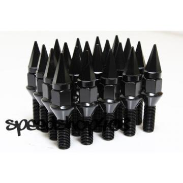 Z RACING 28mm Black SPIKE LUG BOLTS 12X1.5MM FOR BMW Z3 Z4 Z8 Cone Seat