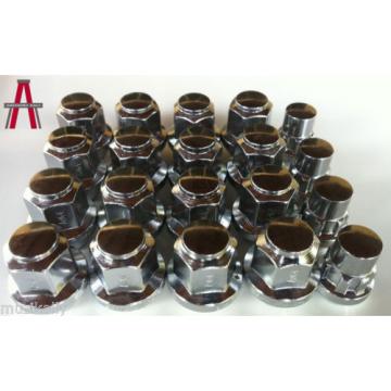 20PCS CHROME HEMI SRT8 LUG NUTS 14x1.5 C&#039;DAK ACORN LUGS &amp; LOCK COMBO