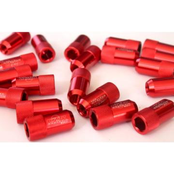 16PC CZRRACING RED SHORTY TUNER LUG NUTS NUT LUGS WHEELS/RIMS FITS:HONDA