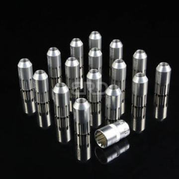 NRG T-7075 ALUMINUM CLOSED END 12 PT LOCK RIM LUG NUTS M12x1.5 SILVER 17PC+KEY