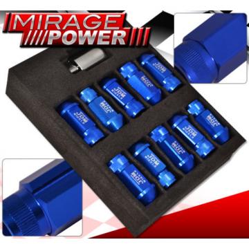 For Mitsubishi 12Mmx1.5 Locking Lug Nuts Truck Suv Exterior 20Pc Wheels Kit Blue