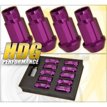 FOR NISSAN M12x1.25MM LOCKING LUG NUTS ROAD RACE TALL WHEEL RIMS PURPLE