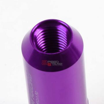 PURPLE 60MM ALUMINUM WHEEL RIM LOCK ACORN TUNER LUG NUT+KEY Deville/CTS/DTS/STS