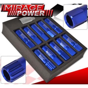 FOR NISSAN M12x1.25MM LOCKING LUG NUTS RIMS FORGED ALUMINUM 20PCS UNIT KIT BLUE