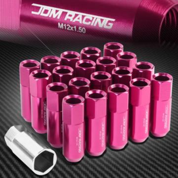 FOR IS260 IS360 GS460 20 PCS M12 X 1.5 ALUMINUM 60MM LUG NUT+ADAPTER KEY PINK