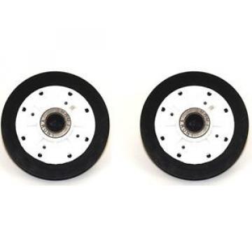 (Pack of 2) Dryer Drum Support Roller 37001042 New Genuine OEM Whirlpool