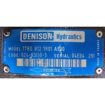 DENISON T7BS B12 1R01 A500 T7BSB121R01A500 HYDRAULIC  Pump