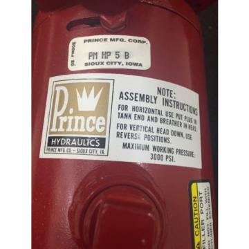 NEW PRINCE HYDRAULICS Hand PM HP 5 B 3000 Pounds Per Square Inch Pump