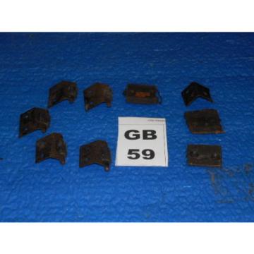 Mercedes 300 Adenauer a b c d Window Glass Support Rollers and Brackets Set