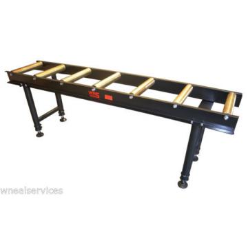 WNS Roller Table 2000mm x 450mm 400Kg 7 Rollers Saw Support Adjustable Height