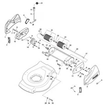 Mountfield HP180R Petrol Roller Lawnmower Roller Spare Parts