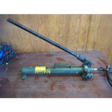 SIMPLEX P42 HYDRAULIC HAND With Hose 10,000PSI Free Shipping Used  Pump