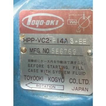 TOYOOKI KOGYO GG5D6520.Y.NC0971 HYDRAYLIC W/ MOTOR TOSHIBA 3 PHASE   Pump