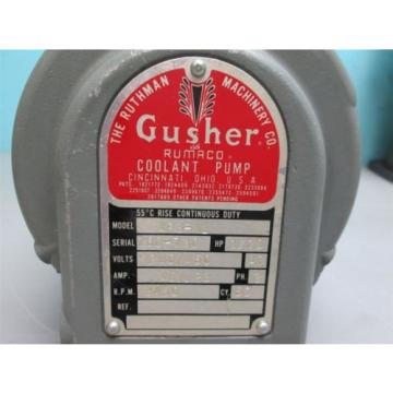 Gusher Model 4P3XL 1/10hp 3ph 12&#034; Stem Flange intake 1/2&#034; NPT out Pipe New Pump