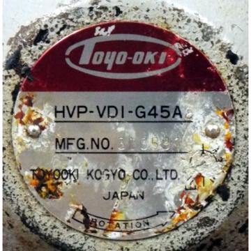 1 NEW TOYOOKI HVPVDIG45A2 HYDRAULIC ***MAKE OFFER*** Pump