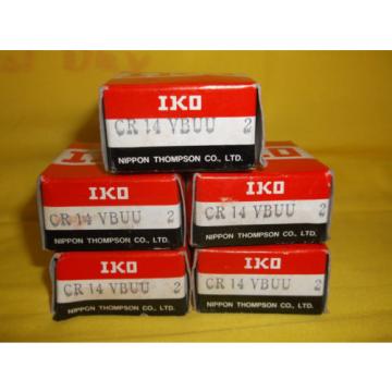 10 IKO Cam Followers # CR14VBUU - 1/2&#034; face x 7/8&#034; dia. - NEW in box