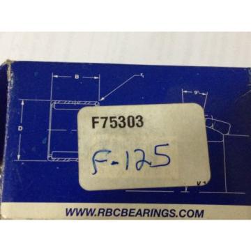 1 new RBC bearing F125-R Cam Follower  NEW 1 1/4&#034;   3/4 dia shaft 1 1/8&#034; in box