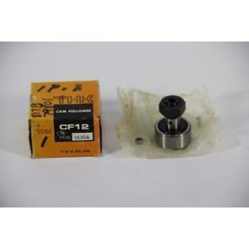 THK CF12UURA Cam Follower Bearing, 30mm Diameter, 14mm Width, 12mm Stud