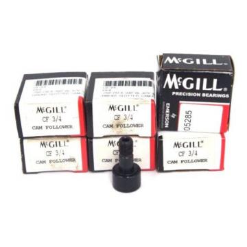 LOT OF 6 NIB MCGILL CF 3/4 CAM FOLLOWERS CF34