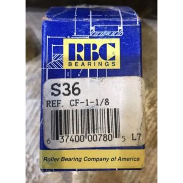 S36 RBC Bearings S-36 CF-1-1/8 Cam Follower