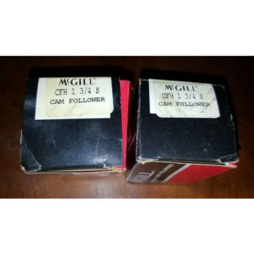 2 pcs.CFH 1 3/4S Mcgill New Cam Follower