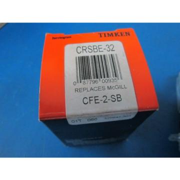 Timken Bearings CRSB-32 2&#034; Cam Follower Roller Bearing NIB CF-2-SB