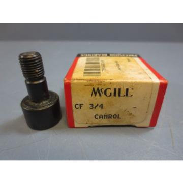 1 Nib McGill CF-3/4 Cam Follower Bearing RD .7500&#034; RW .5000&#034; Stud Dia .3750&#034; New