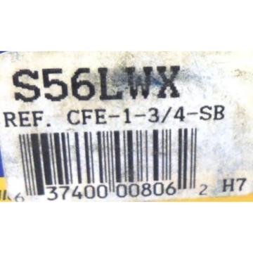 RBC BEARING CAM FOLLOWER S56LWX, S-586-LWX, ROLLER OD 1-3/4&#034;, W 1&#034;, STUD OD 3/4&#034;