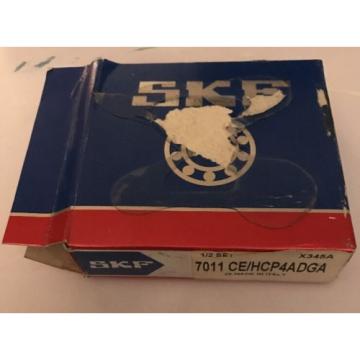 1/2 SET SKF 7011 CE/HCP4ADGA SUPER PRECISION BEARINGS, 55mm X 90mm X 18mm