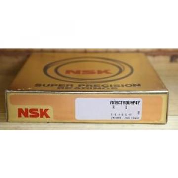 NSK BEARING 7019CTRDUHP4Y SUPER PRECISION