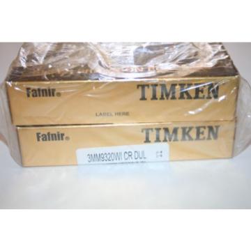 NEW Timken 3MM9320.WI.DUL Super Precision Angular Contact Bearings (B71920)