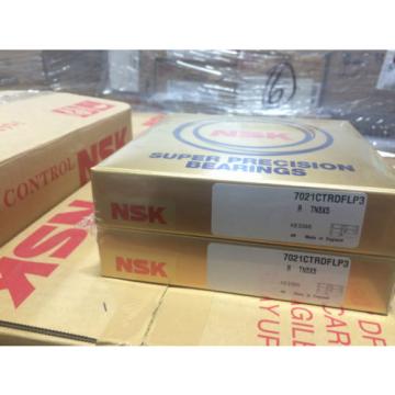 NSK  7021CTRDFLP3  ANGULARCONTACT BEARING.SUPER PRECISION.set of two!