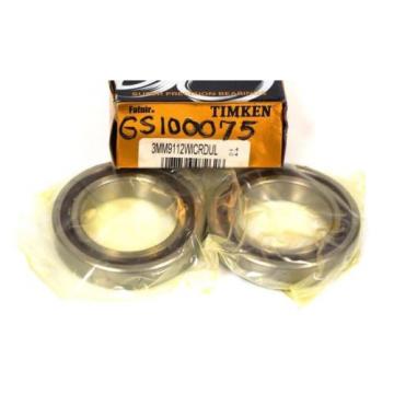 NEW FAFNIR / TIMKEN 3MM9112WICRDUL SUPER PRECISION BEARING SET