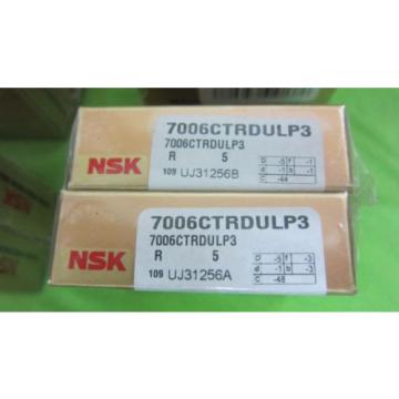 20 Units NSK 7006CTRDULP3 Super Precision Bearings  (10x2= 20 bearings) NSK 7006