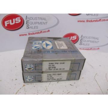 SNFA E250 7PE1 DUM Super Precision Bearing (Pair) Unused