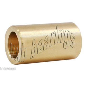 3/8&#034;x 9/16&#034;x 1 1/4&#034; Inch Brass/Bronze Cast Bushing Plain Sleeve Bearing 0.375&#034;ID