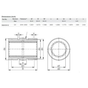 Igus RJUI-03-12 DryLin R Standard Clearance Self-Aligning Linear Plain Bearing,