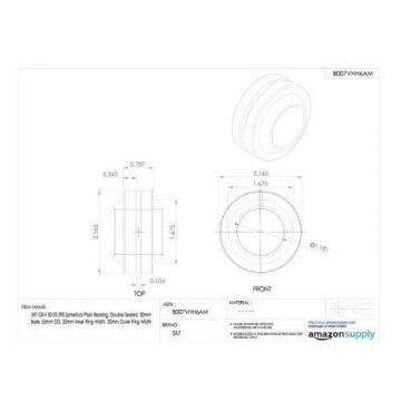 SKF GEH 30 ES-2RS Spherical Plain Bearing, Double Sealed, 30mm Bore, 55mm OD,