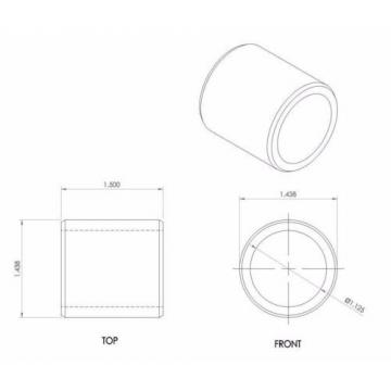 Bunting Bearings CB182312 Sleeve Plain 1-1/8&#034; Bore x 1-7/16&#034; OD x 1-1/2&#034; Length