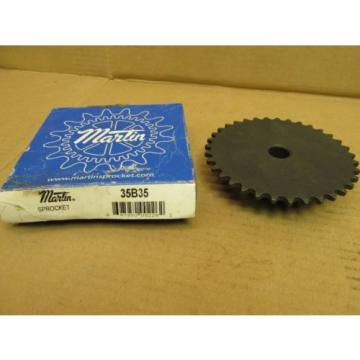 NIB MARTIN 35B35 ROLLER SPROCKET 35 B 35 #35 CHAIN 35 TOOTH 5/8&#034; PLAIN BORE