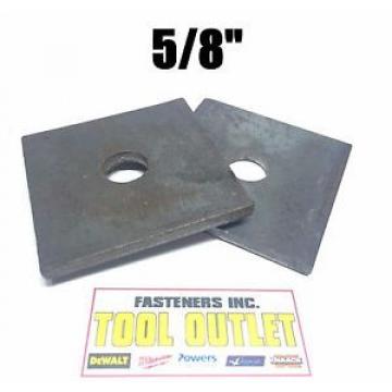 (Qty 50) 5/8&#034; x 3&#034; x .25 (1/4&#034;) Square Bearing Plate Washer Plain