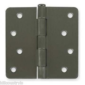 1WAK9 Battalion Door Hinges, Full Mortise, Plain Bearing - 4&#034;X4&#034; -2 Pack-Nickel