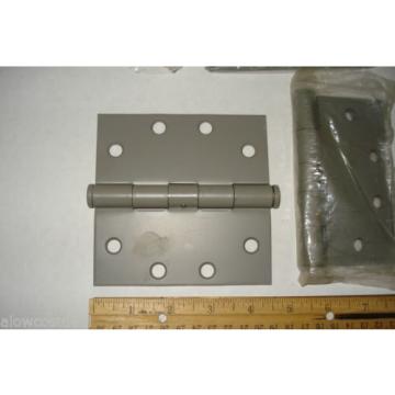 3x HEAVY DUTY PLAIN BEARING DOOR HINGE 4-1/2 x 4-1/2 PRIMER PAINTED STEEL SQUARE