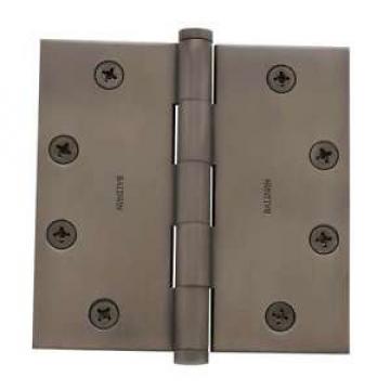 Baldwin 1045.I 4.5&#034; x 4.5&#034; Solid Brass Square Corner Plain Bearing Mortise Hinge