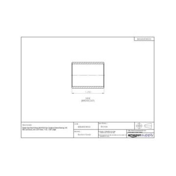 Boston Gear Bear-N-Bronz M141610 Plain Cylindrical Sleeve Bearing, SAE 660 Cast