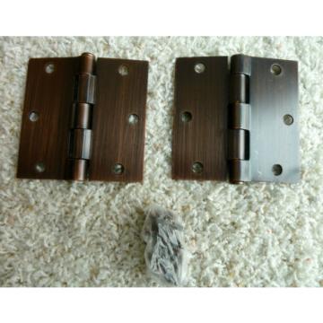 1VZW8 Battalion Steel Door Hinge,Full Mortise, Plain Bearing 3.5&#034;X3.5 3 Pair 6pc