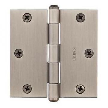 Baldwin BR7025 3.5&#034; x 3.5&#034; Solid Brass Square Corner Plain Bearing Mortise Hinge