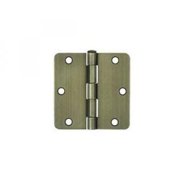 Deltana S35R4 3.5&#034; x 3.5&#034; Plain Bearing 1/4&#034; Radius Corners Mortise Hinge - Pair